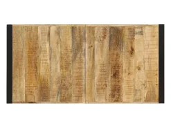 Mesa de comedor madera maciza de mango 140x70x75 cm