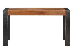 Mesa de comedor madera maciza de mango en bruto 140x70x76 cm