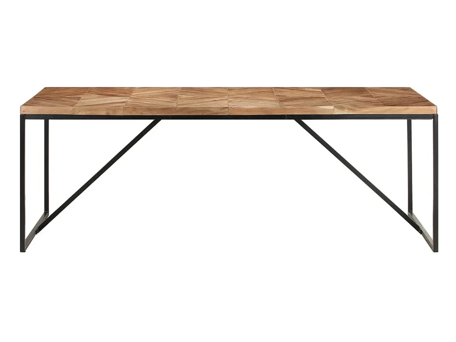 Mesa de comedor madera maciza de acacia y mango 200x90x76 cm