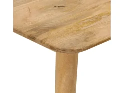 Mesa de comedor madera maciza de mango 112x52x76 cm