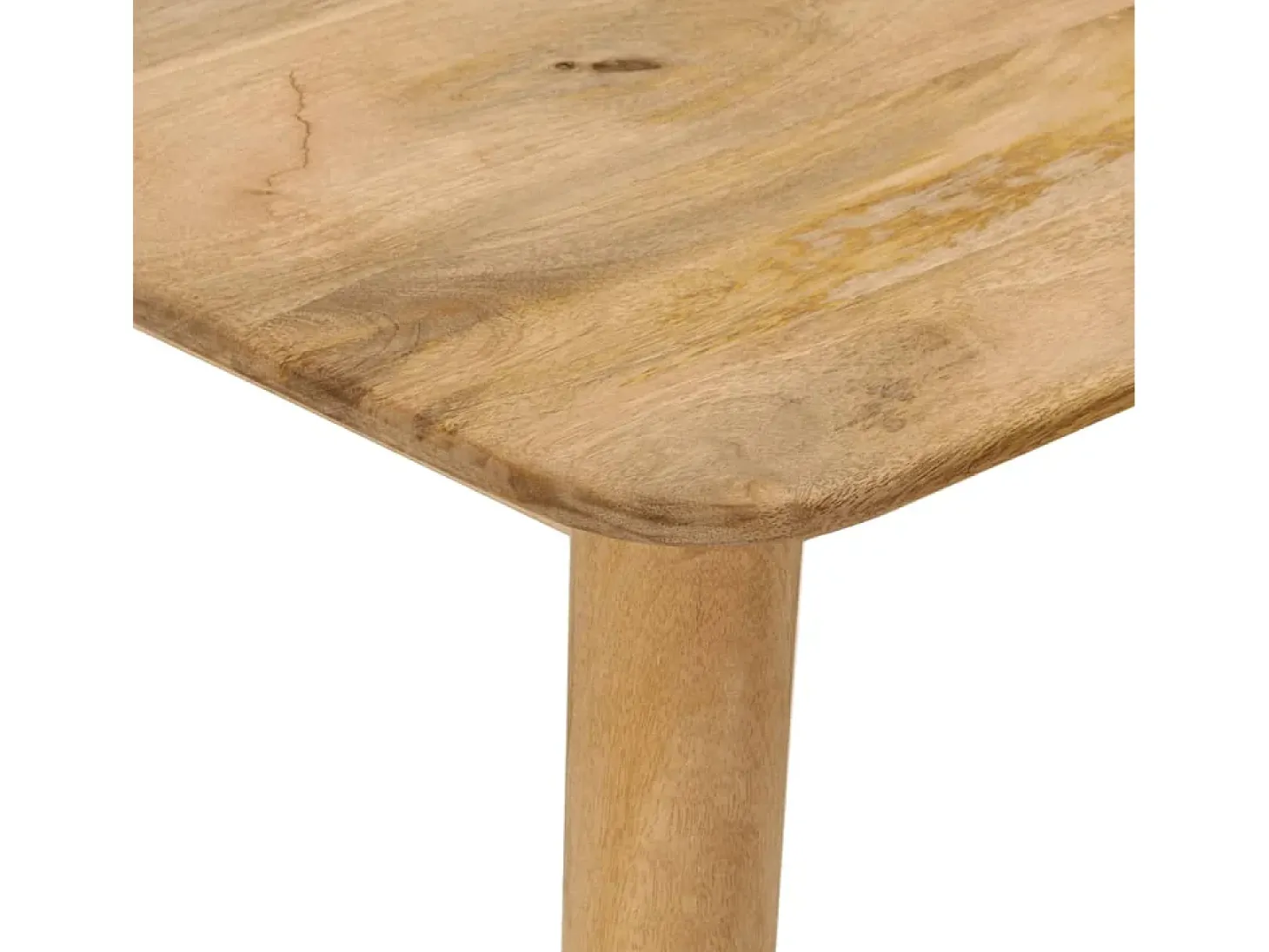 Mesa de comedor madera maciza de mango 112x52x76 cm