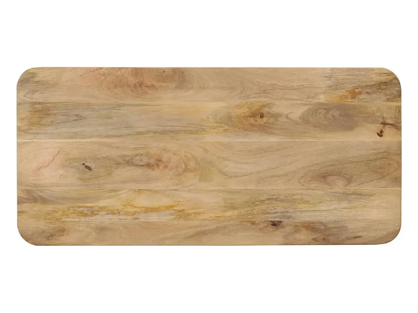 Mesa de comedor madera maciza de mango 112x52x76 cm