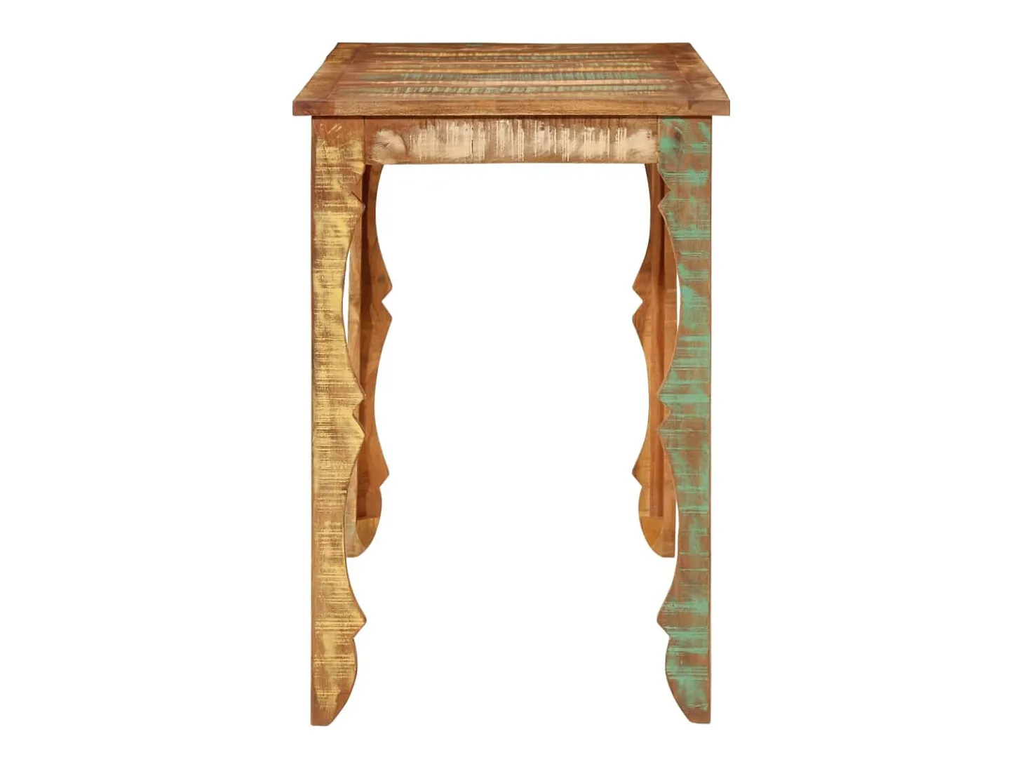 Mesa de comedor madera maciza reciclada 110x52x76 cm