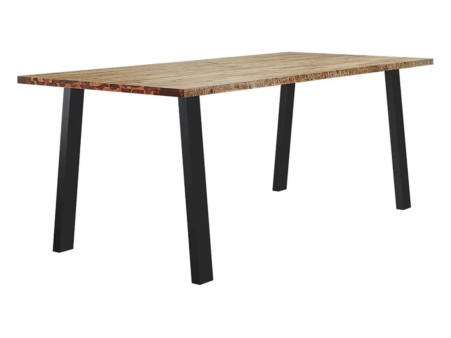 Mesa de comedor madera maciza de acacia 200x90x75 cm