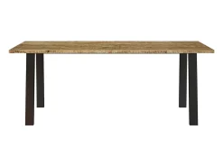 Mesa de comedor madera maciza de acacia 200x90x75 cm