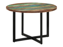 Mesa de comedor madera maciza reciclada 110x75 cm