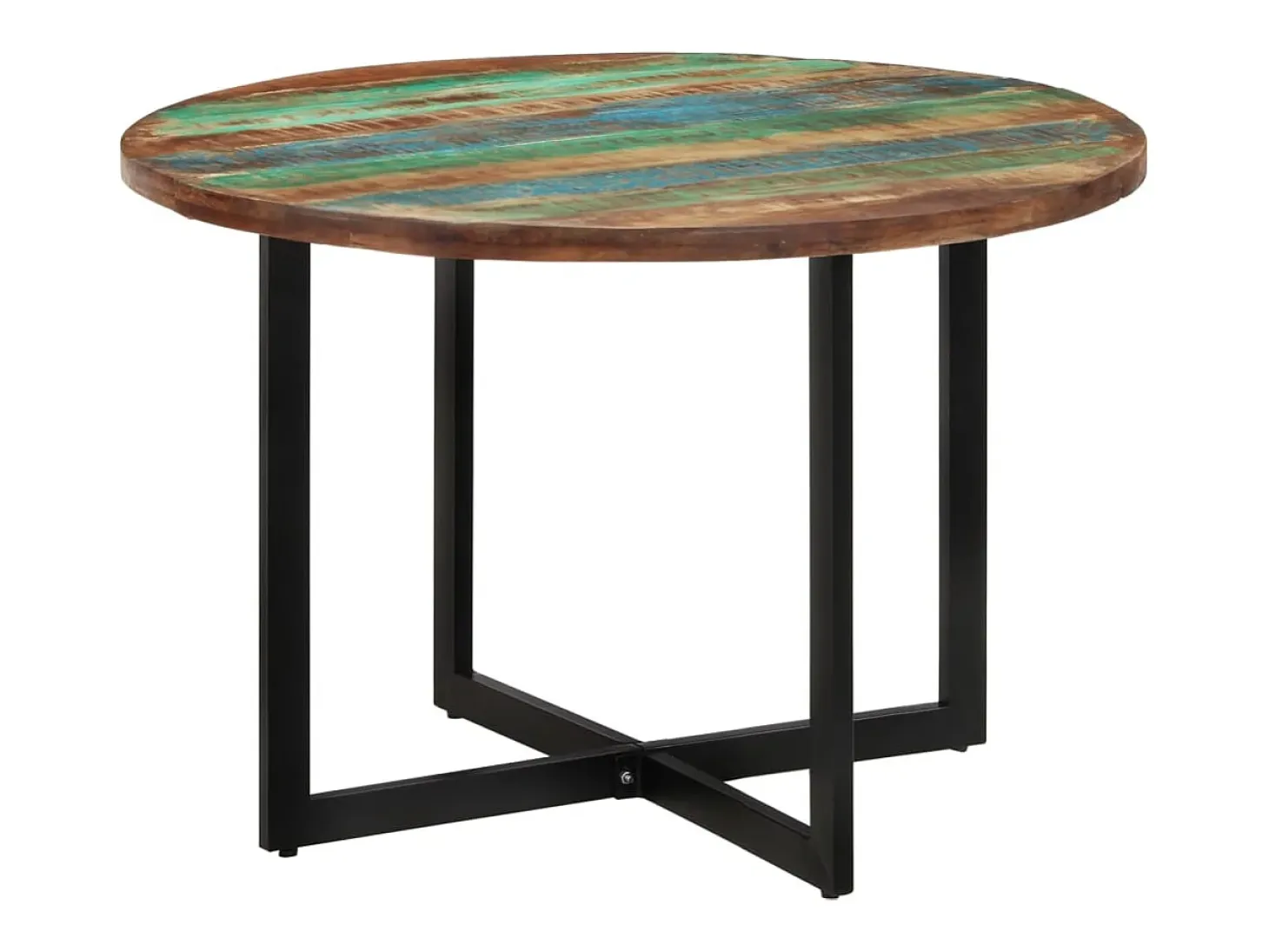 Mesa de comedor madera maciza reciclada 110x75 cm