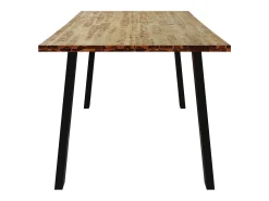 Mesa de comedor madera maciza de acacia 150x90x75 cm