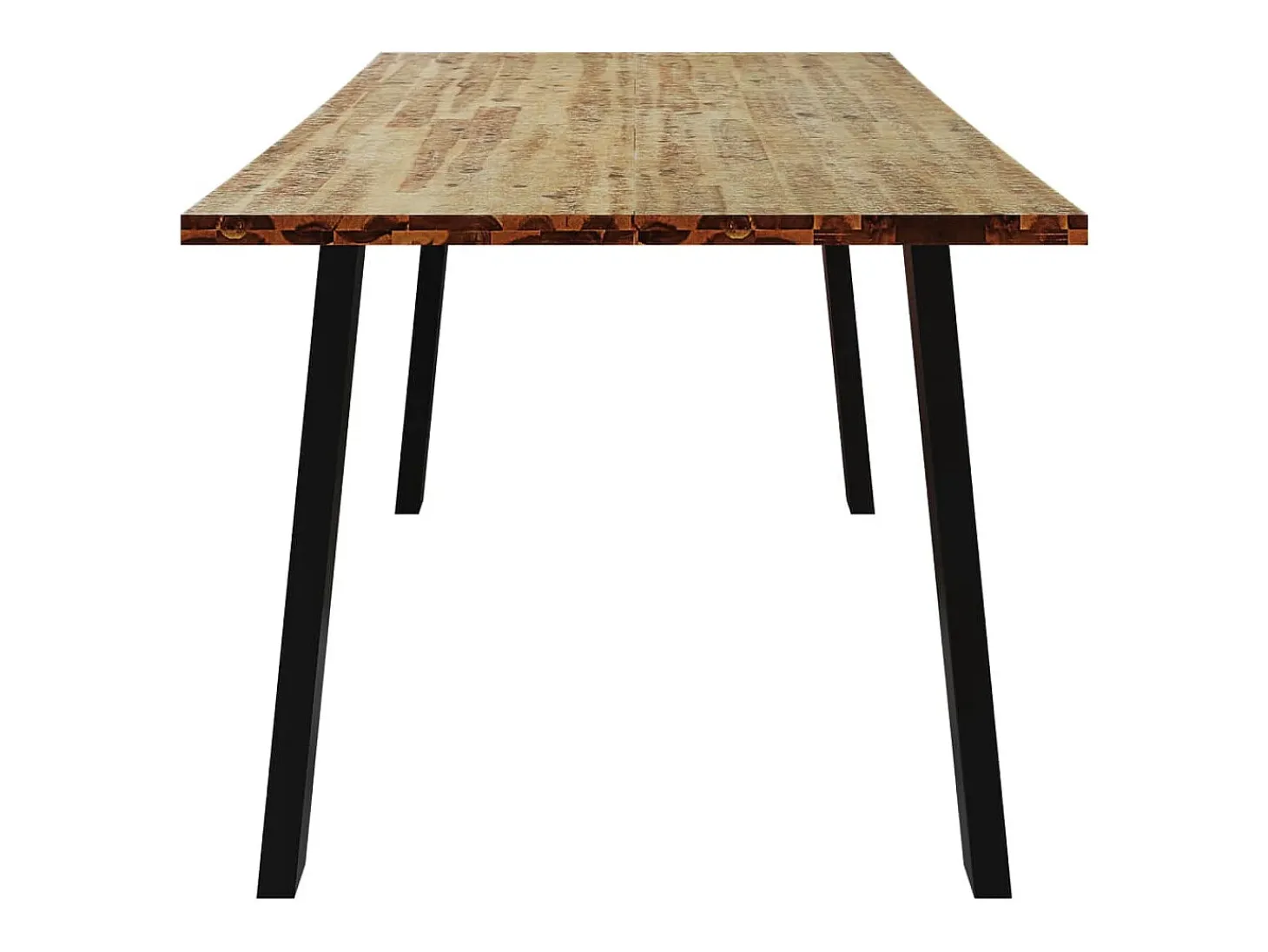 Mesa de comedor madera maciza de acacia 150x90x75 cm