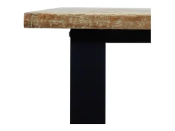 Mesa de comedor madera maciza de acacia 150x90x75 cm