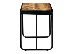 Mesa de comedor madera maciza de mango sin tratar 118x60x76 cm