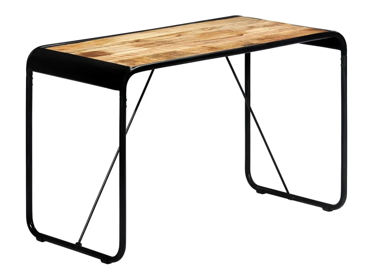 Mesa de comedor madera maciza de mango sin tratar 118x60x76 cm