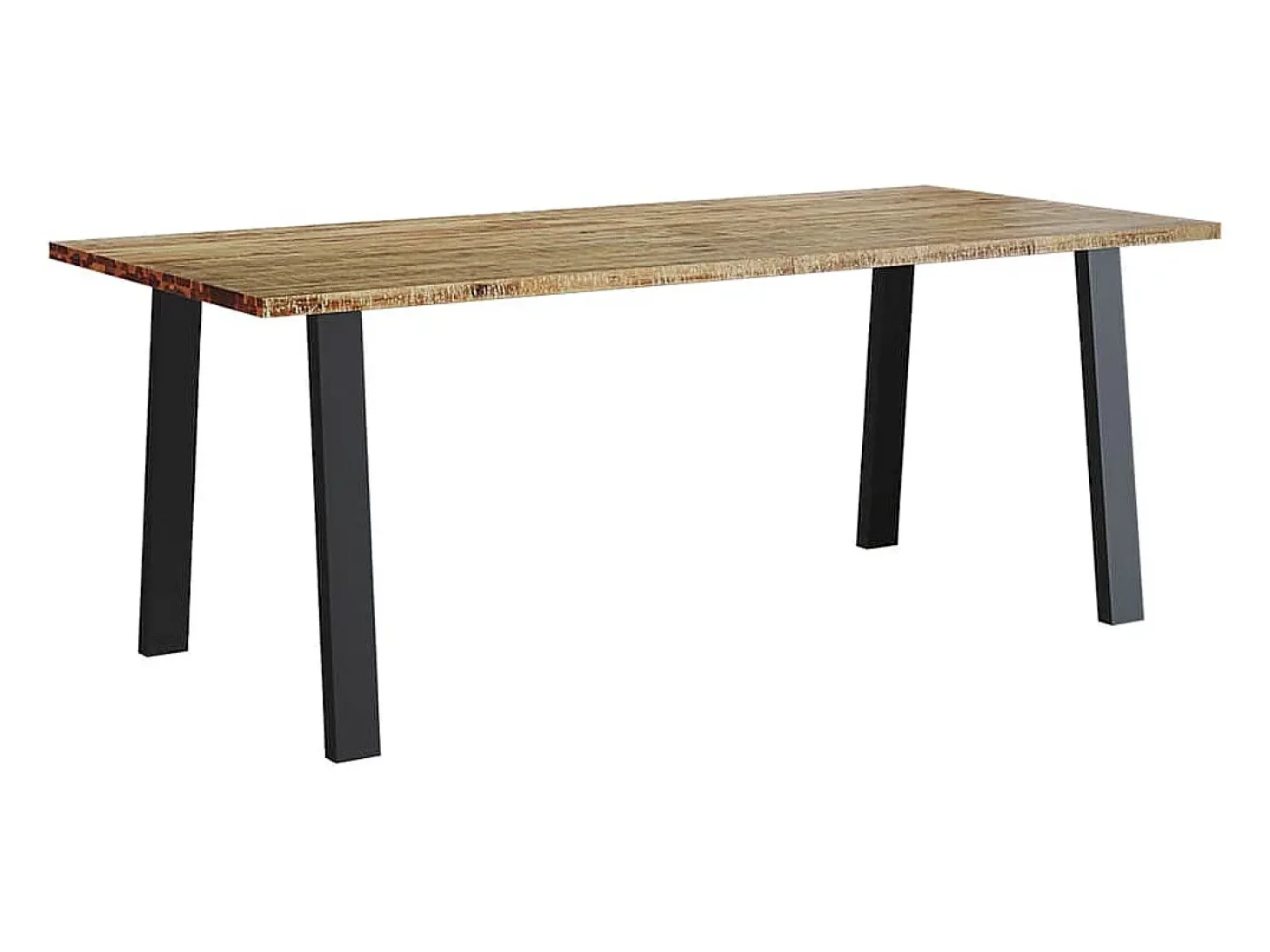 Mesa de comedor madera maciza de acacia 200x90x75 cm