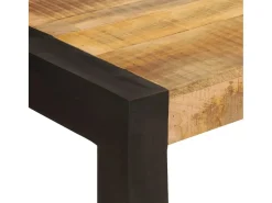 Mesa de comedor madera maciza de mango 120x60x76 cm