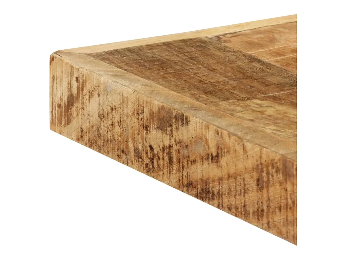 Mesa de comedor madera maciza de mango en bruto 160x80x75 cm