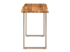 Mesa de comedor madera maciza de acacia 110x50x76 cm ES308897