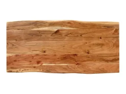 Mesa de comedor madera maciza de acacia 110x50x76 cm ES308897