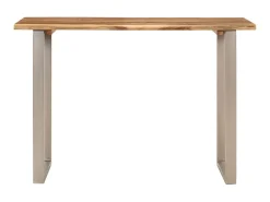 Mesa de comedor madera maciza de acacia 110x50x76 cm ES308897