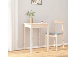 Mesa de comedor madera maciza de pino 55x55x75 cm