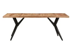 Mesa de comedor madera maciza de acacia 200x90x76 cm