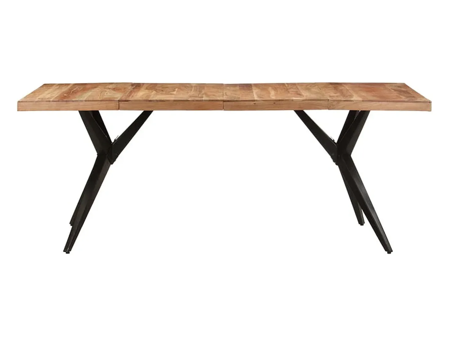 Mesa de comedor madera maciza de acacia 200x90x76 cm
