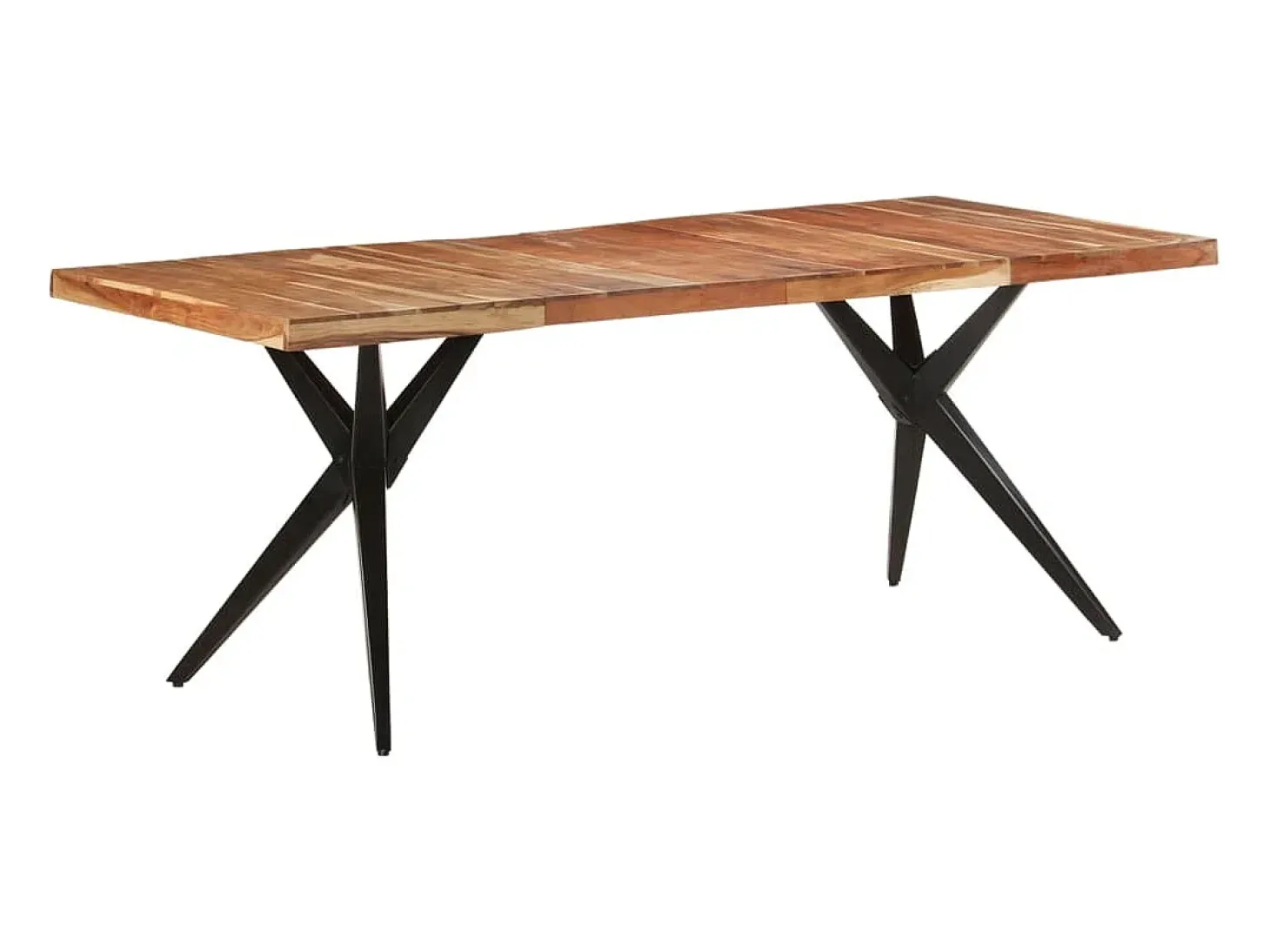 Mesa de comedor madera maciza de acacia 200x90x76 cm