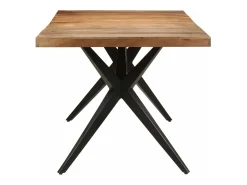Mesa de comedor madera maciza de acacia 200x90x76 cm