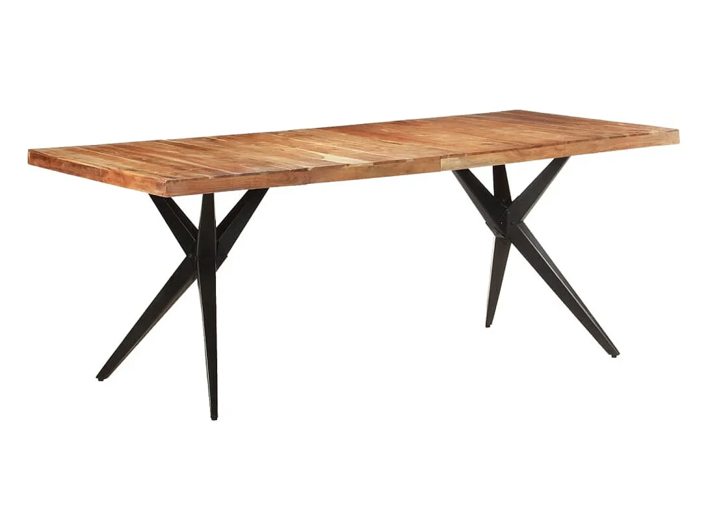 Mesa de comedor madera maciza de acacia 200x90x76 cm