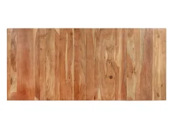 Mesa de comedor madera maciza de acacia 200x90x76 cm