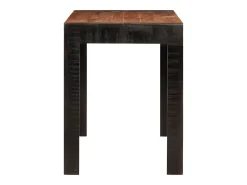 Mesa de comedor madera maciza de mango marrón miel 120x60x76 cm