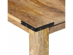 Mesa de comedor madera maciza de mango 160x80x75 cm