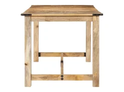 Mesa de comedor madera maciza de mango 160x80x75 cm