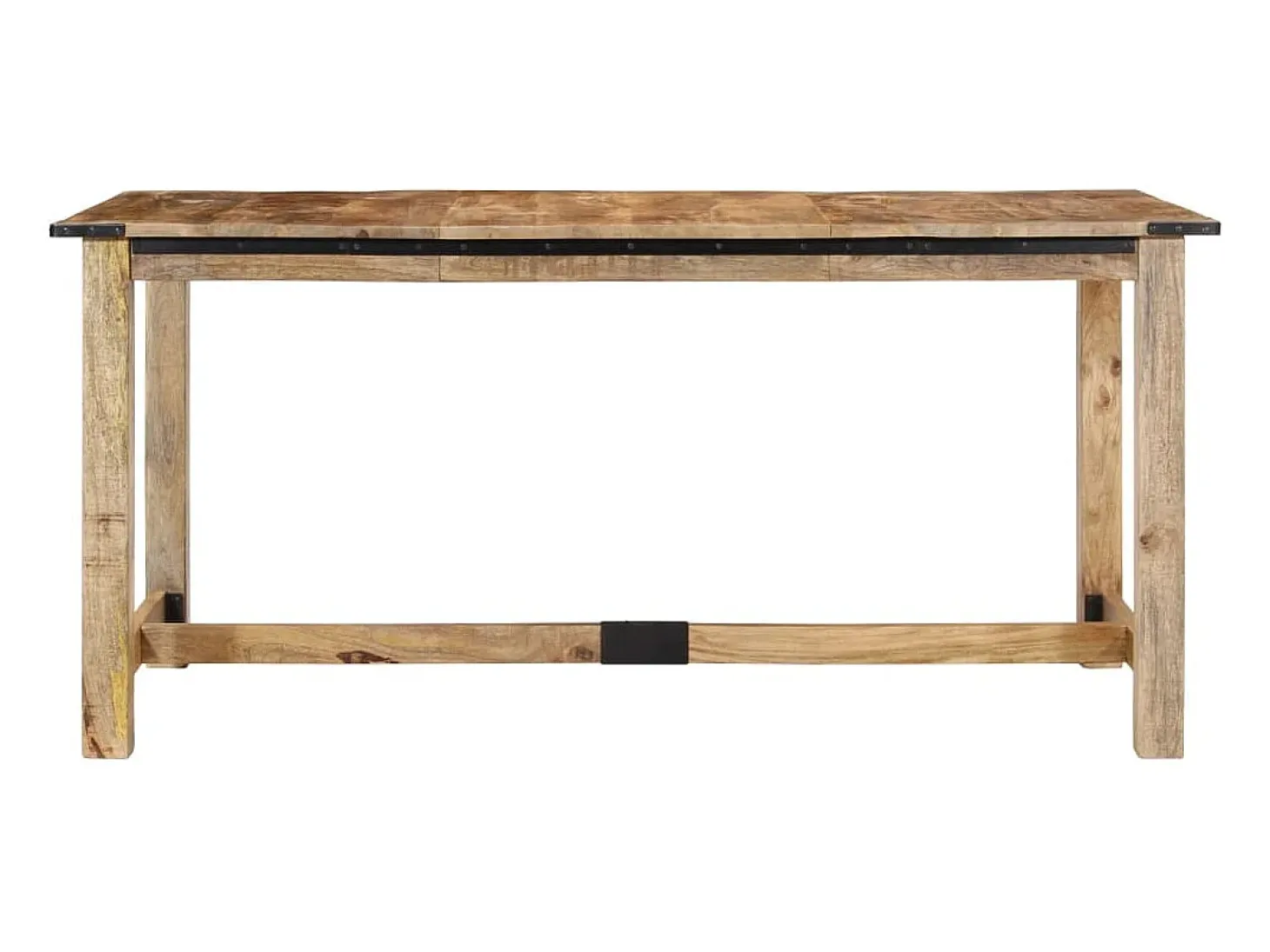 Mesa de comedor madera maciza de mango 160x80x75 cm