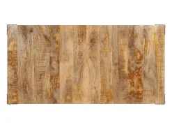 Mesa de comedor madera maciza de mango 160x80x75 cm