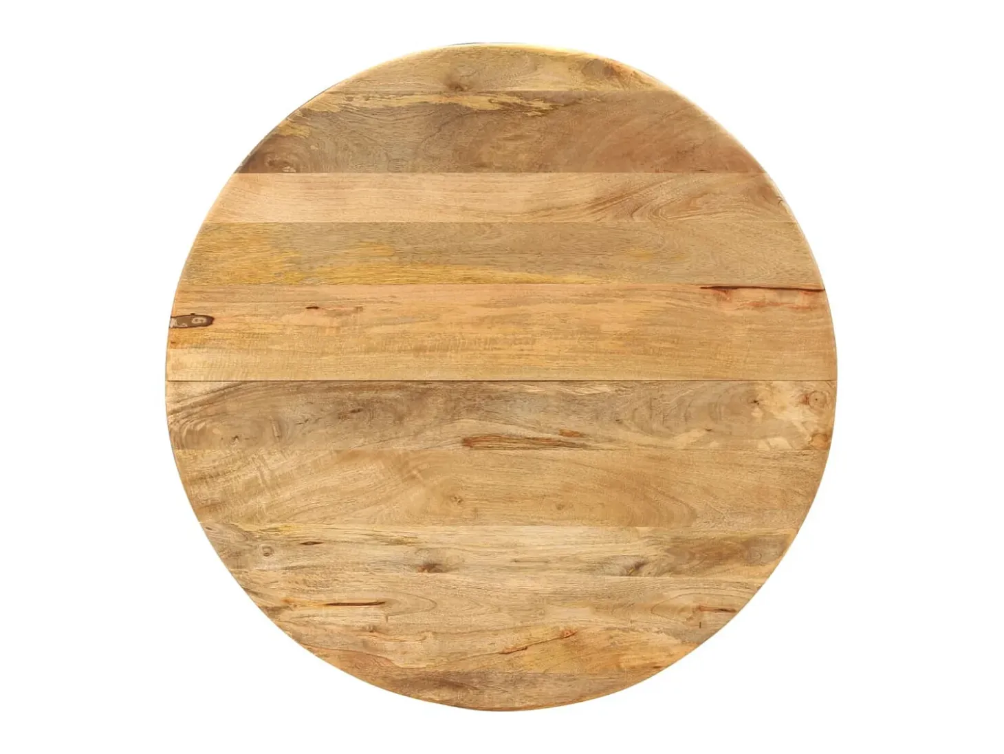 Mesa de comedor madera maciza de mango y acero 110x78 cm ES783634