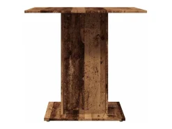 Mesa de comedor madera vieja 80x80x75 cm madera de ingeniería