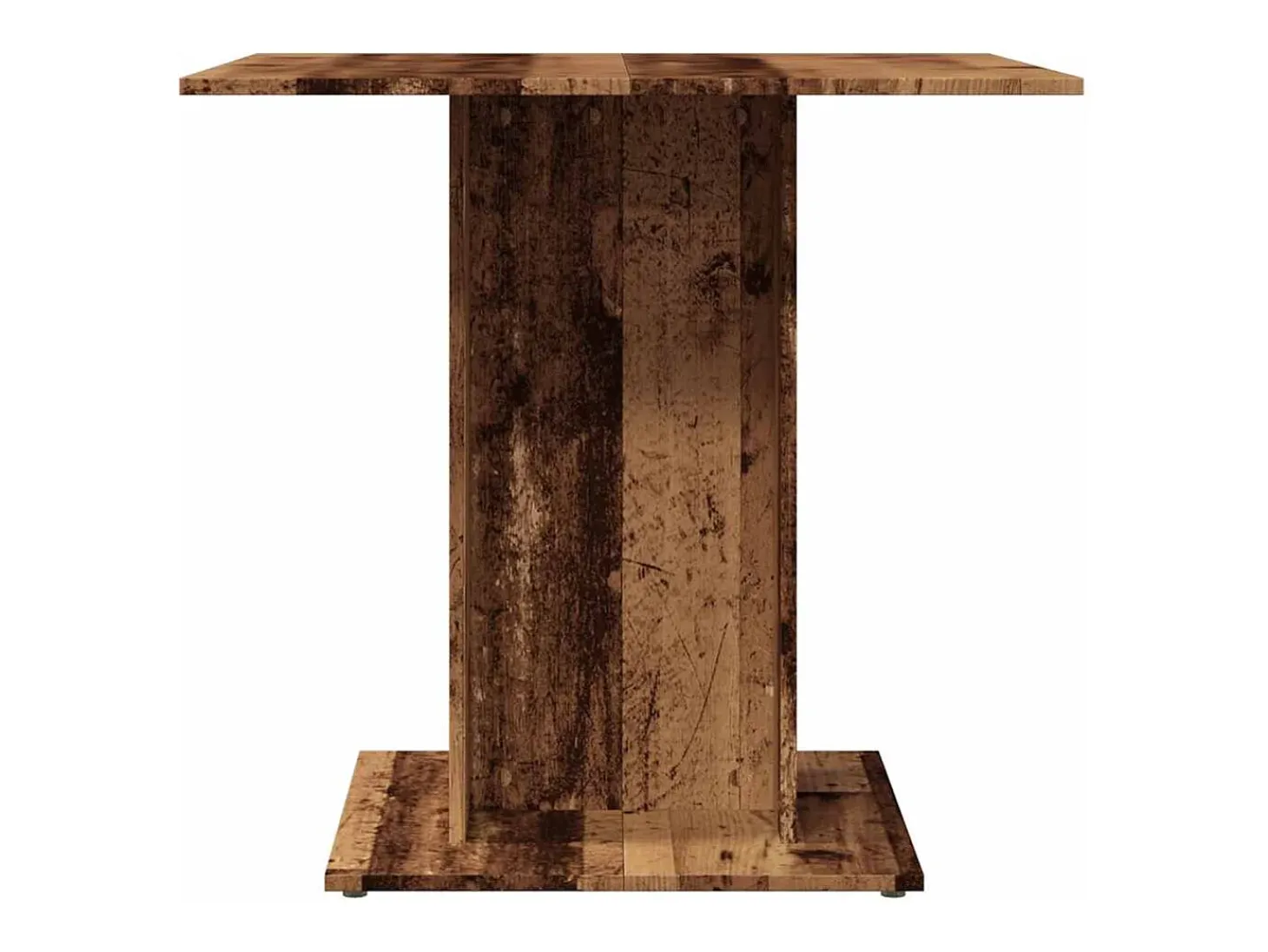 Mesa de comedor madera vieja 80x80x75 cm madera de ingeniería
