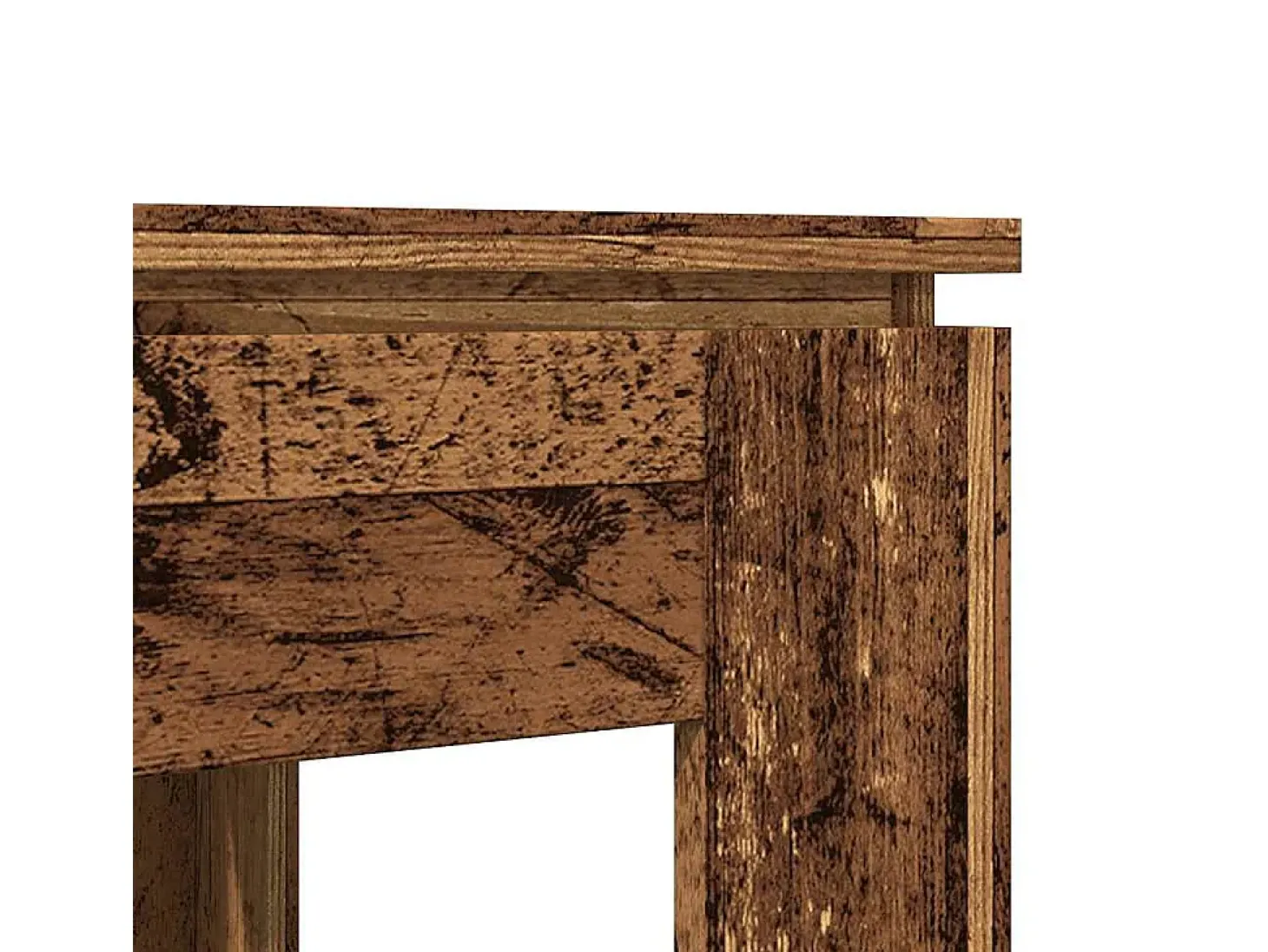 Mesa de comedor madera vieja 120x60x76 cm madera contrachapada
