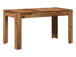 Mesa de comedor madera vieja 140x74,5x76 cm madera contrachapada