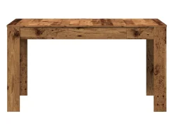 Mesa de comedor madera vieja 140x74,5x76 cm madera contrachapada