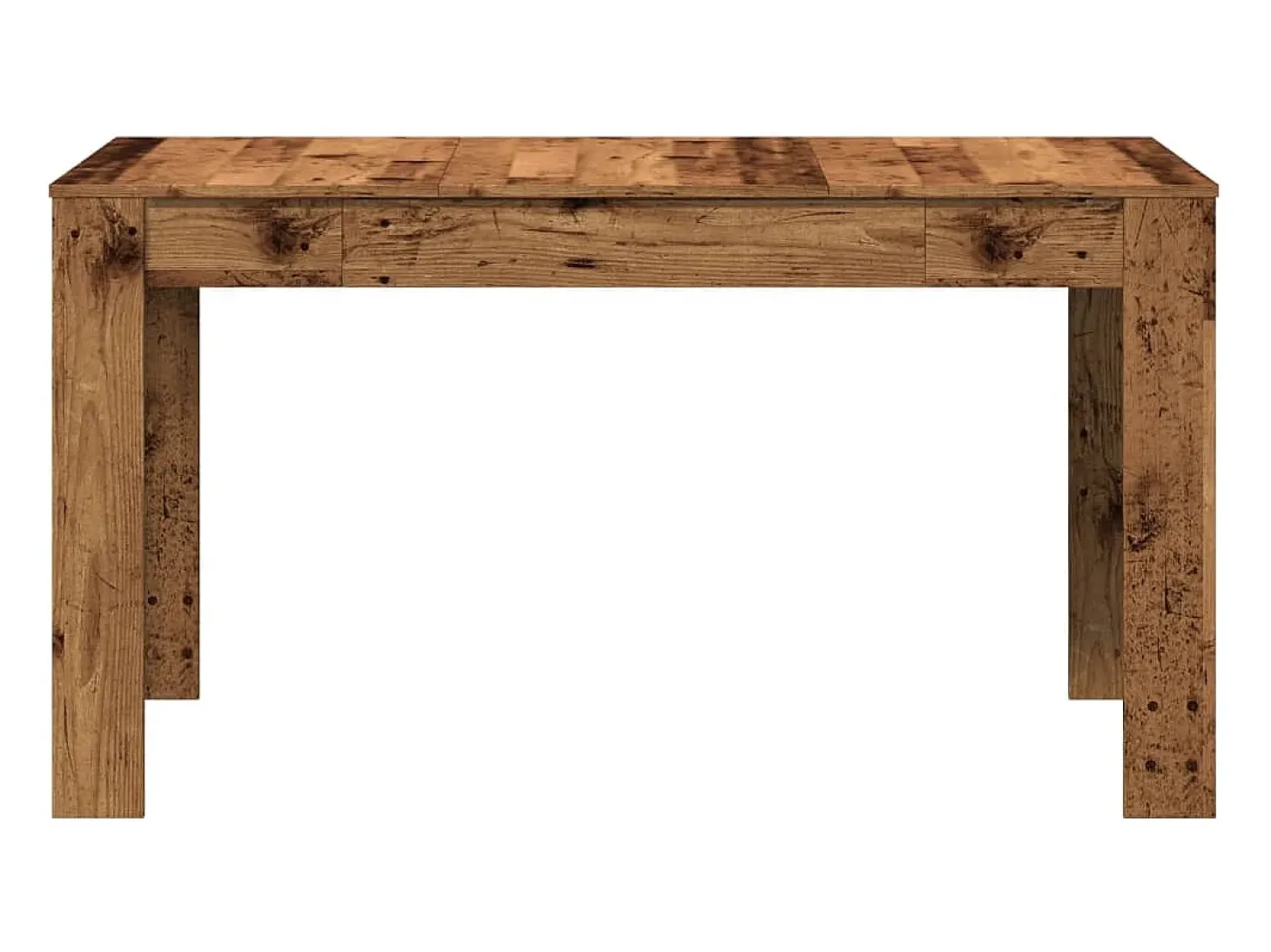 Mesa de comedor madera vieja 140x74,5x76 cm madera contrachapada