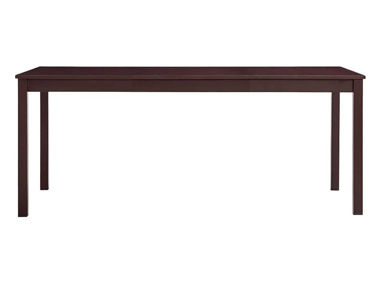 Mesa de comedor Marrón oscuro 180x90x73 cm Madera de pino