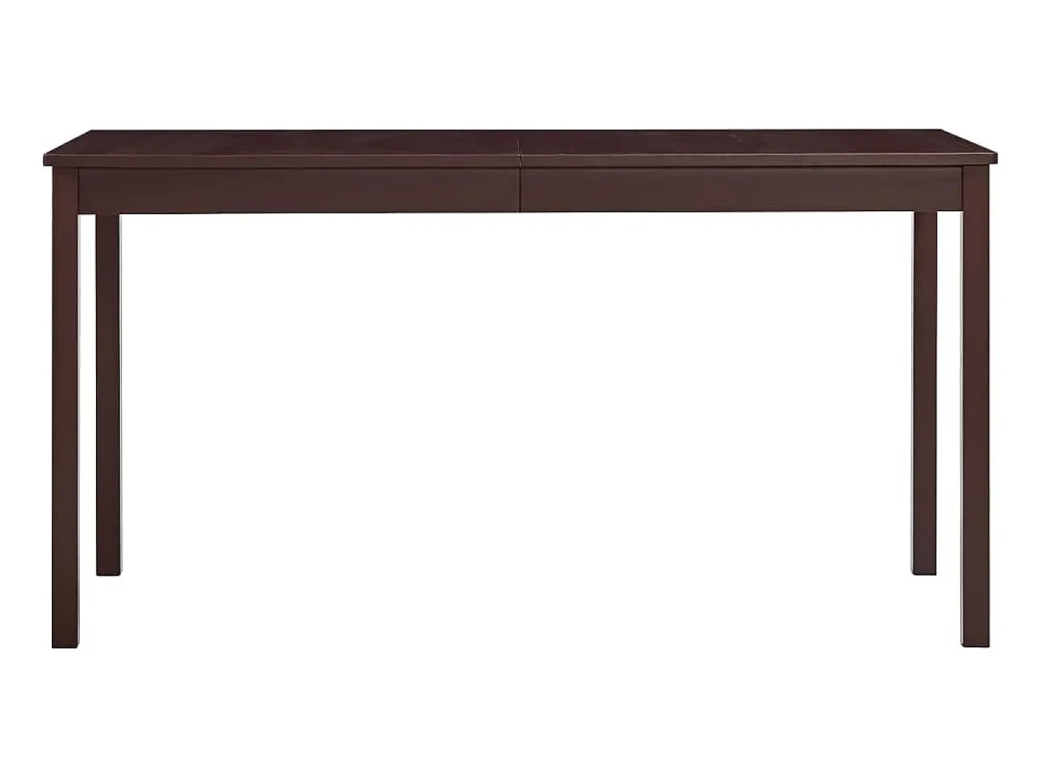 Mesa de Comedor Marrón Oscuro 140x70x73 cm Madera de Pino