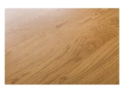 Mesa de comedor MERAX – acabado en roble claro y negro – 160 cm – Estilo industrial
