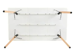 Mesa de Comedor Moderna Escandinava EGGREE Blanco 140x80x73.5 cm
