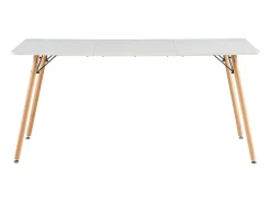 Mesa de Comedor Moderna Escandinava EGGREE Blanco 160x80x73.5 cm