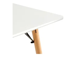 Mesa de Comedor Moderna Escandinava EGGREE Blanco 160x80x73.5 cm