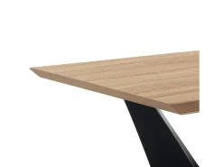 Mesa de comedor moderna 200x100 cm con base geométrica para 8 personas Dabliu