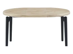 Mesa de comedor Moon extensible forma redonda nordish/negro Ø100-140-180x76 cm Adec