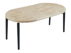 Mesa de comedor Moon extensible forma redonda nordish/negro Ø100-140-180x76 cm Adec